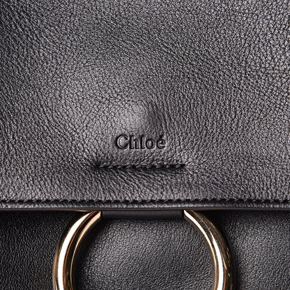 Chloe Calfskin Medium Faye Day Shoulder Bag Black 7 of 10