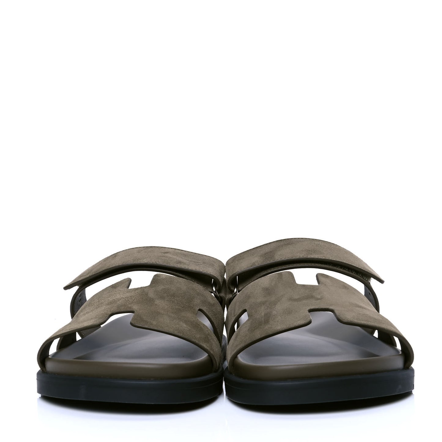 Suede Goatskin Womens Chypre Sandals 41 Vert Army