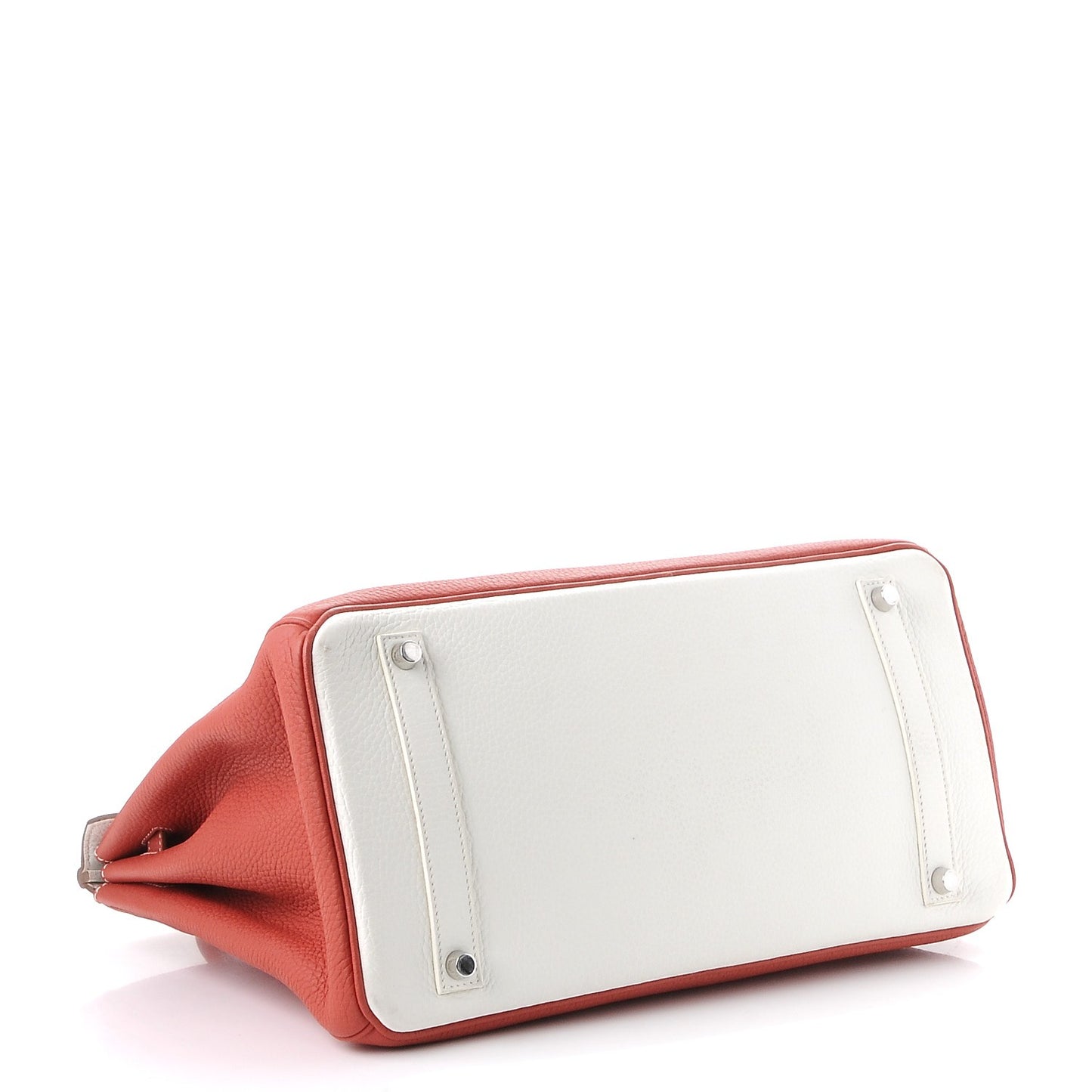 Togo Horseshoe Birkin 35 Sanguine White