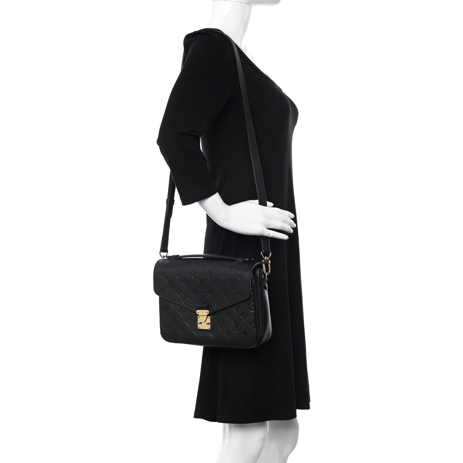 Louis Vuitton Empreinte Pochette Metis Black 2 of 11