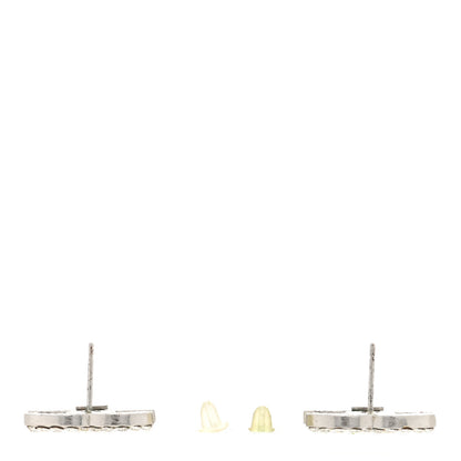 Chanel Crystal CC Earrings Silver 3 of 4