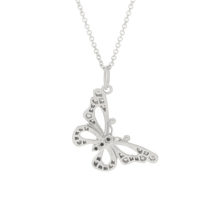 Tiffany Platinum Diamond Enchant Butterfly Necklace 5 of 6