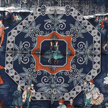 Hermes Silk Joies d'Hiver Scarf 90 2 of 3