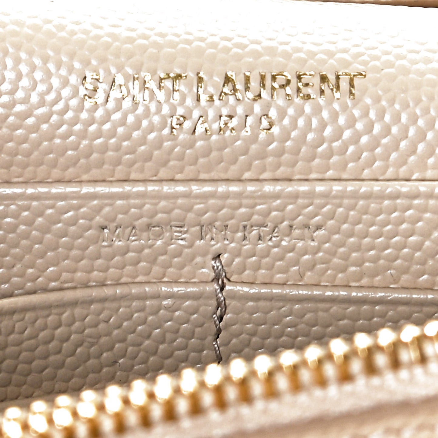 Grain De Poudre Matelasse Chevron Monogram Chain Wallet Nude Powder
