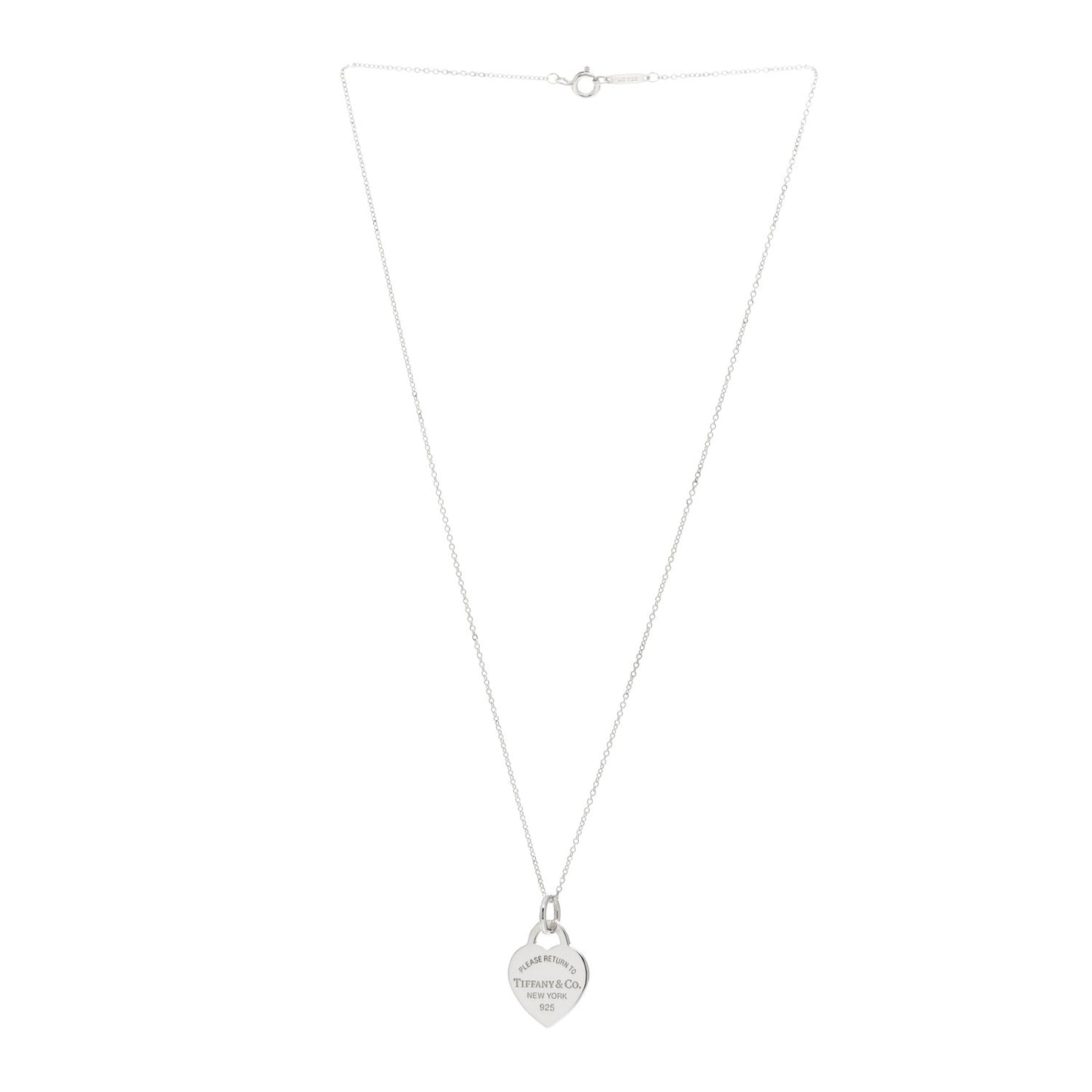 Sterling Silver Small Return to Tiffany Heart Pendant Necklace
