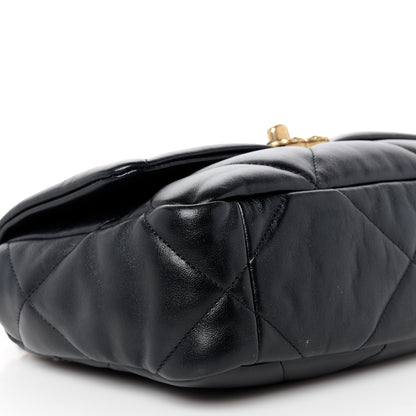Chanel Lambskin Quilted Medium Chanel 19 Flap Black 9 of 10