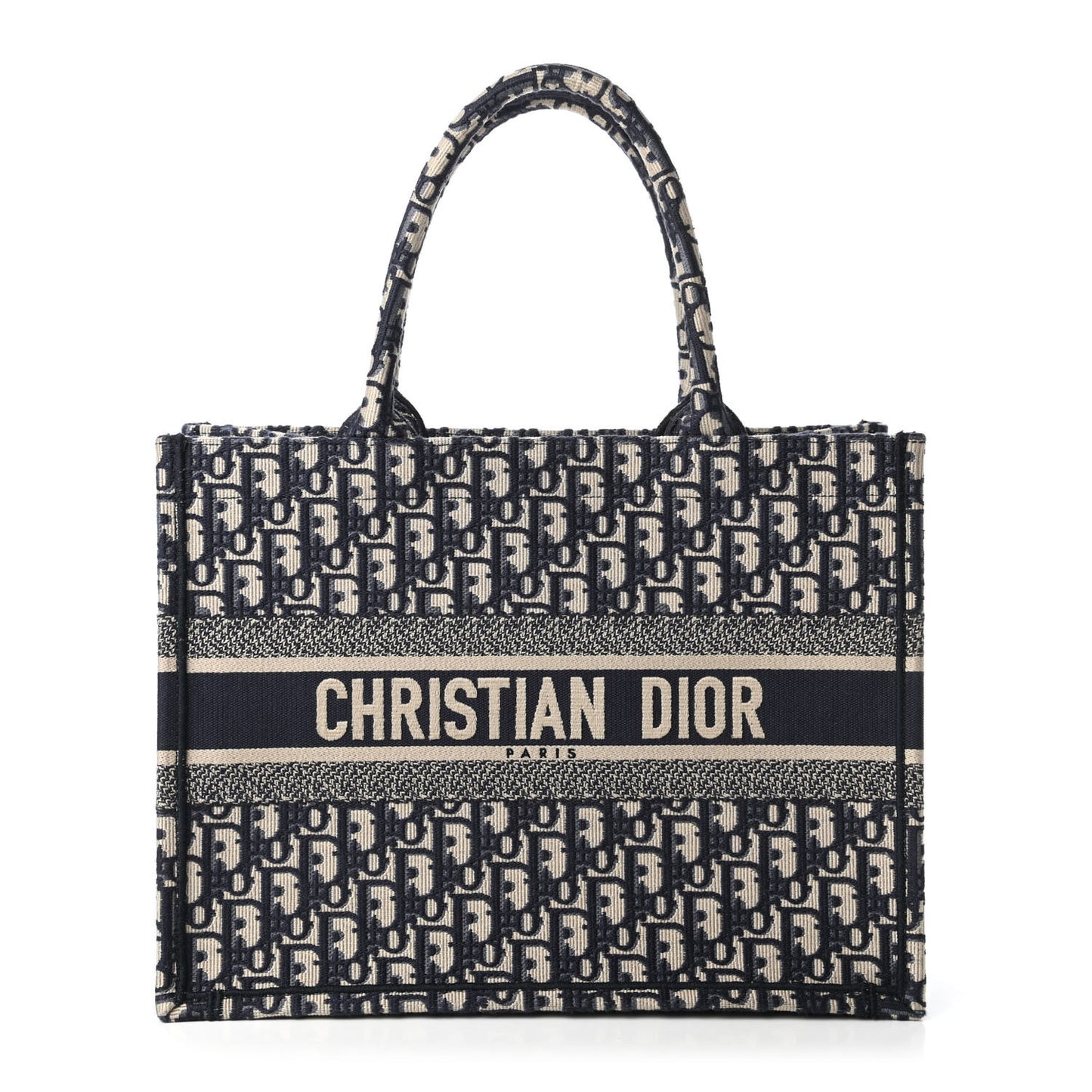 Oblique Medium Book Tote Blue Multicolor