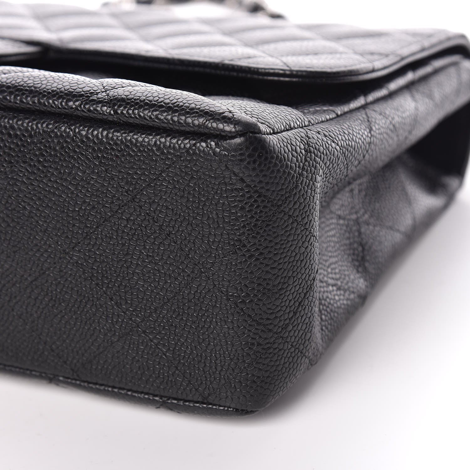 Chanel Caviar Quilted Jumbo Single Flap Black 6 of 17