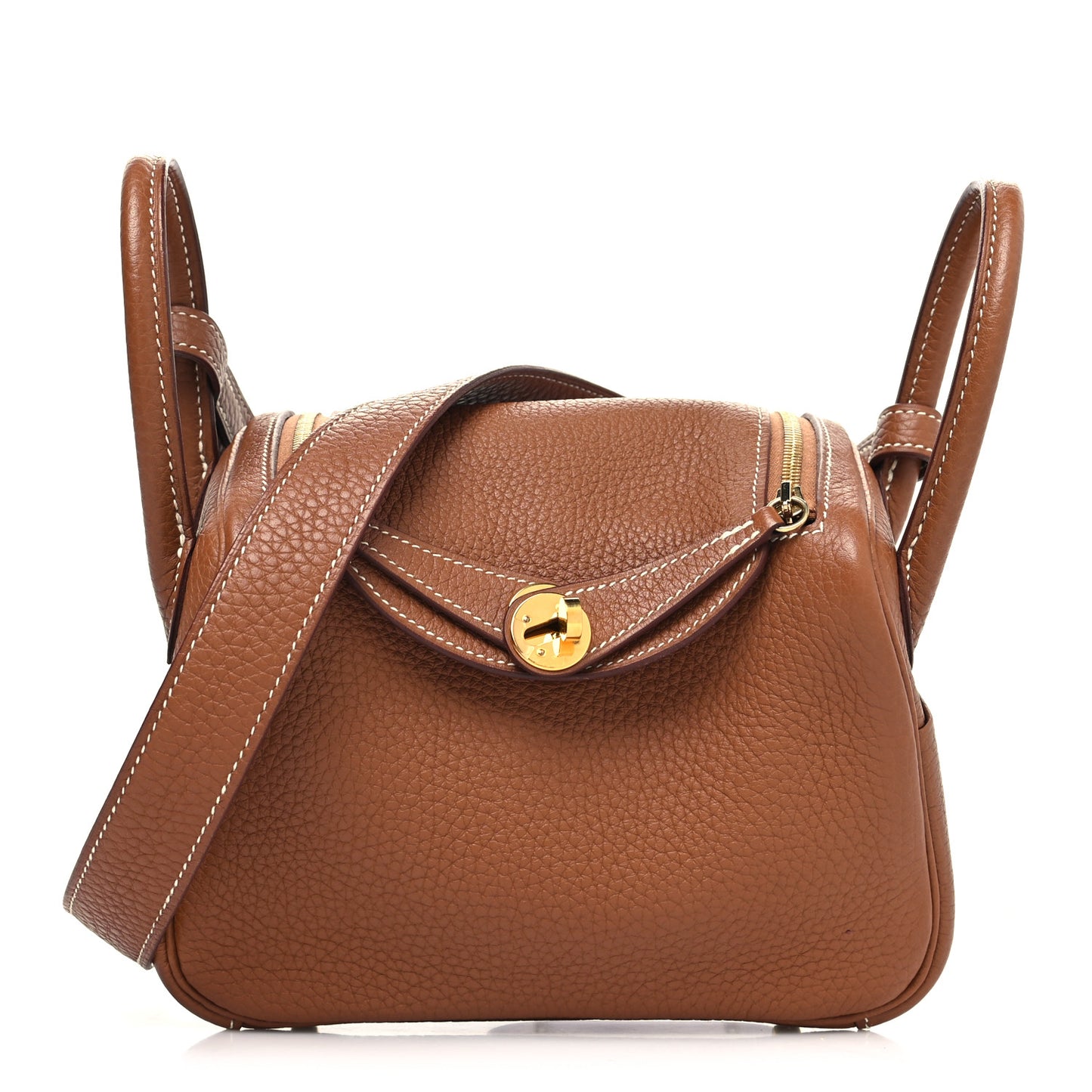 Taurillon Clemence Mini Lindy 20 Gold