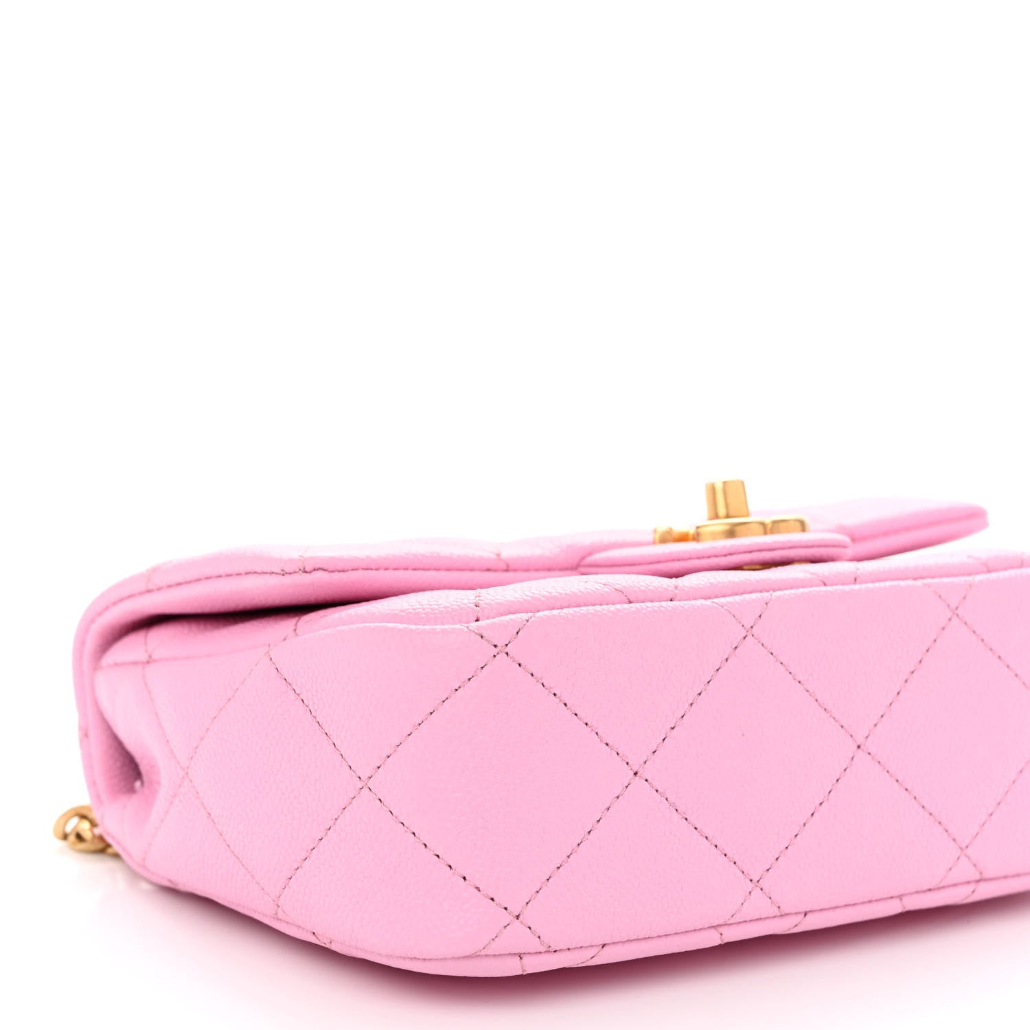 Chanel Caviar Quilted Mini Sweetheart Flap Lilac 9 of 10