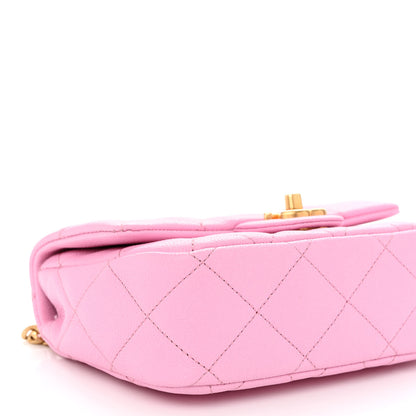 Chanel Caviar Quilted Mini Sweetheart Flap Lilac 9 of 10