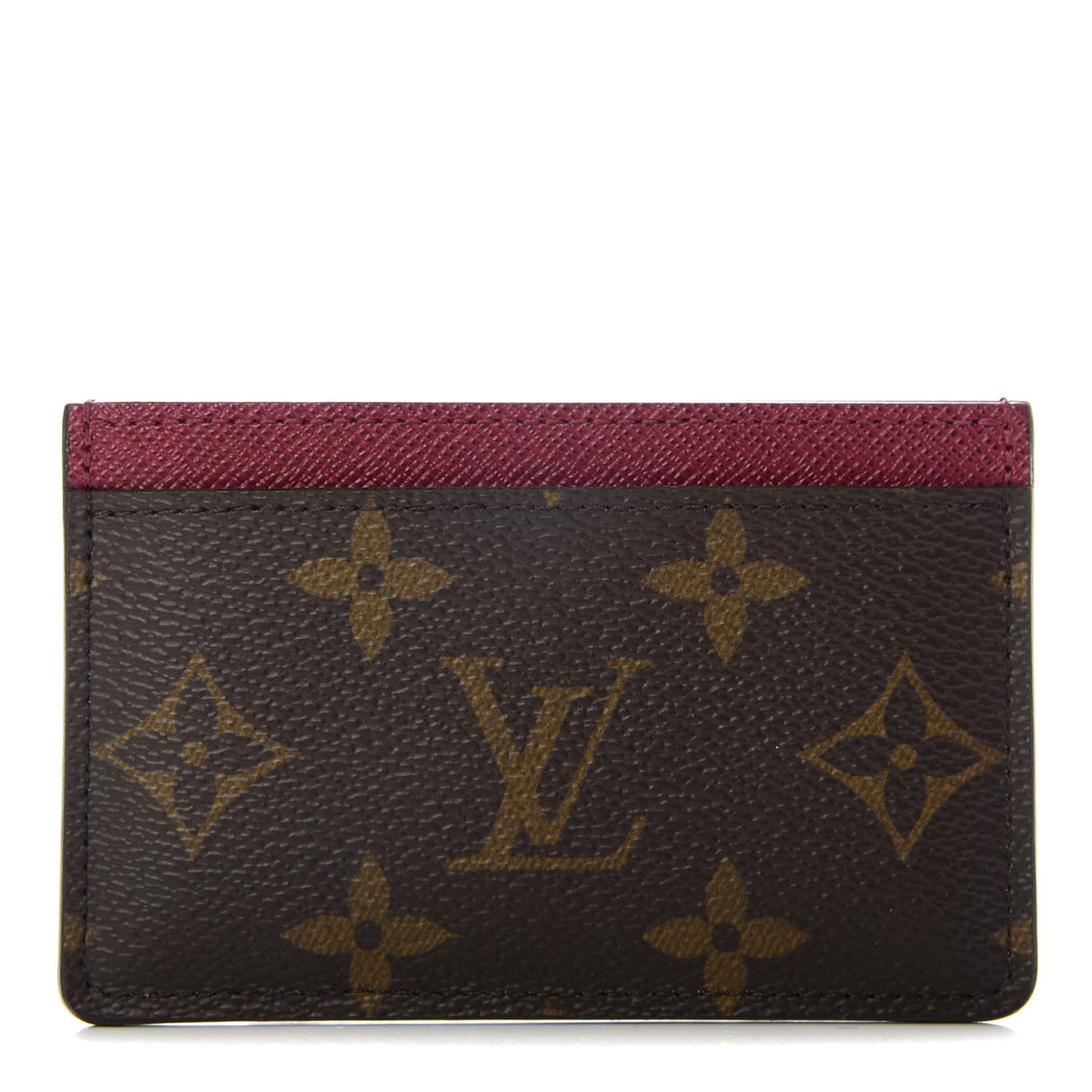 Monogram Card Holder Fuchsia