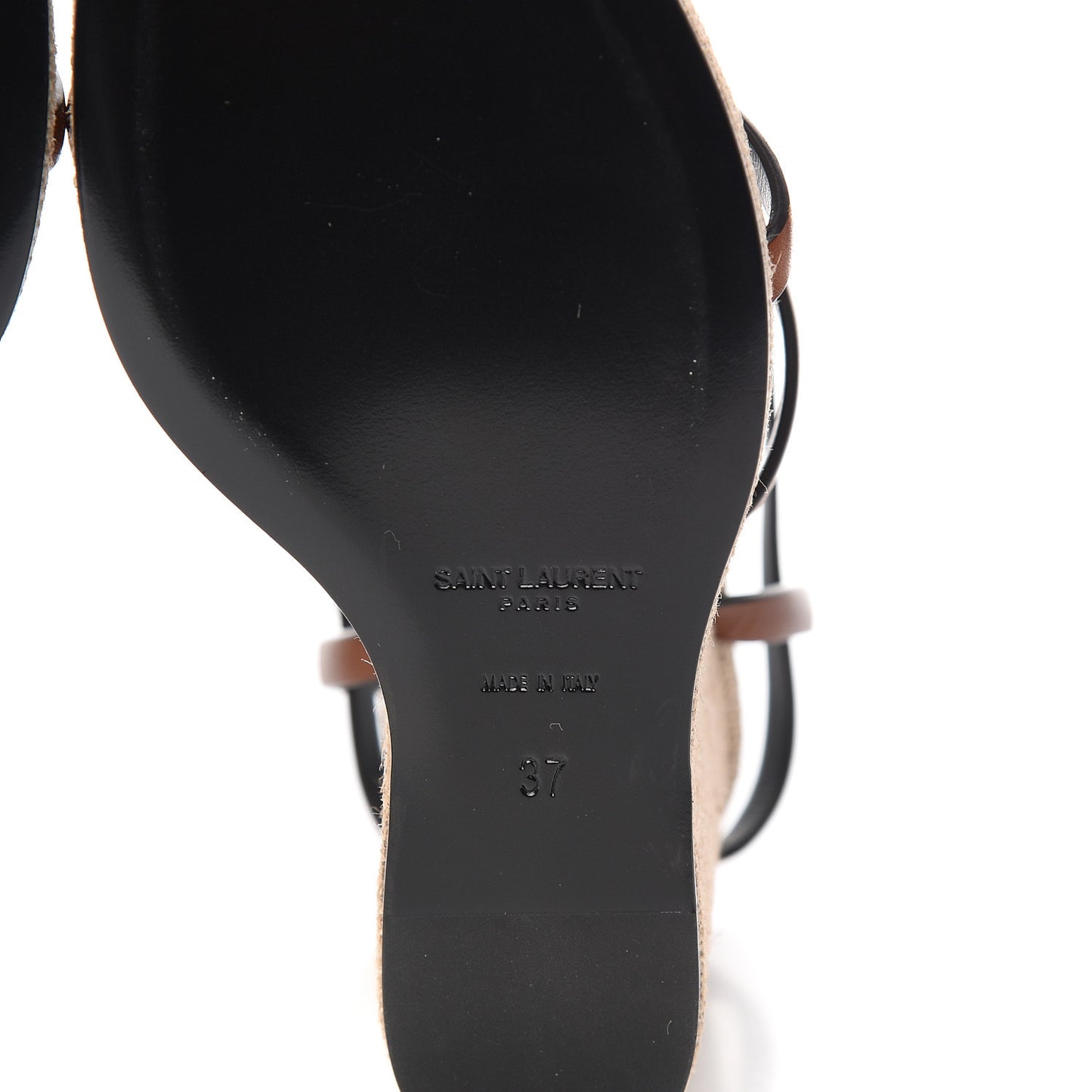 Calfskin Cassandra Espadrille 105 Wedges 37 Chocolate