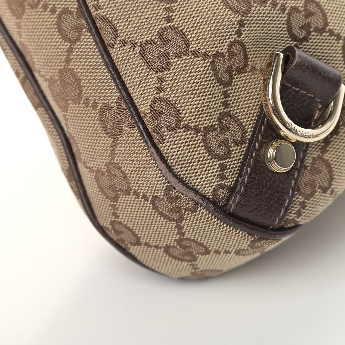 Monogram Large Abbey D Ring Hobo Dark Brown