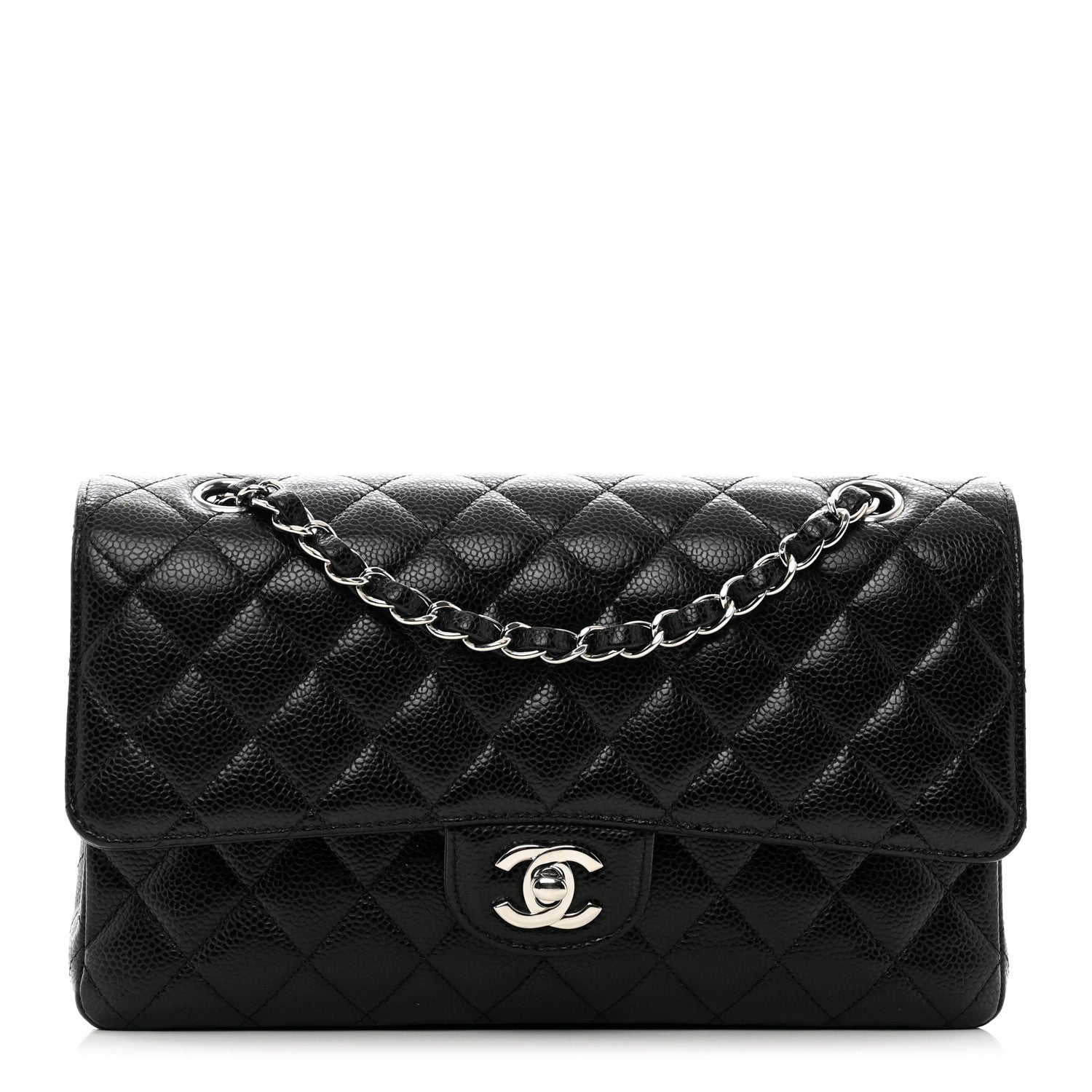 Chanel Caviar Quilted Medium Double Flap Black 1 of 11