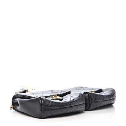 Chanel Lambskin Quilted Side-Packs Black 5 of 13