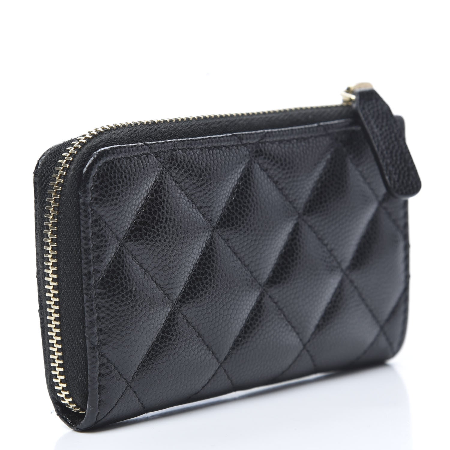 Chanel Caviar Quilted Zipped Key Holder Case Black 3 of 9