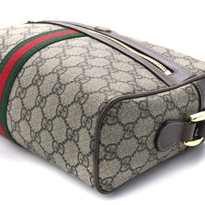 Gucci GG Supreme Monogram Web Small Ophidia Shoulder Bag Brown 12 of 12