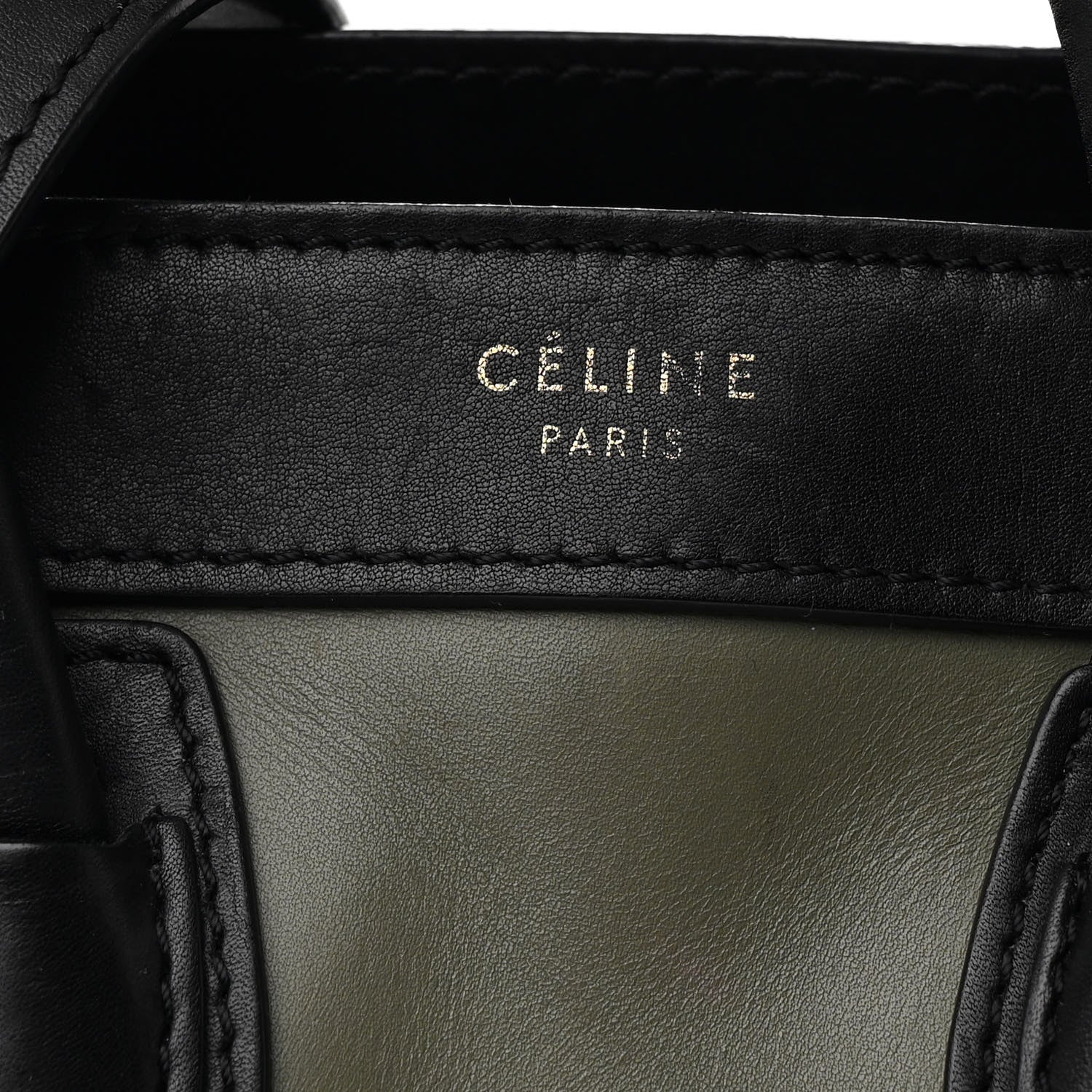 Celine Baby Grained Calfskin Nubuck Nano Tri-Color Luggage Stone 8 of 16