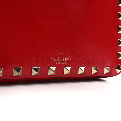 Valentino Garavani Vitello Rockstud Smartphone Crossbody Red 6 of 9