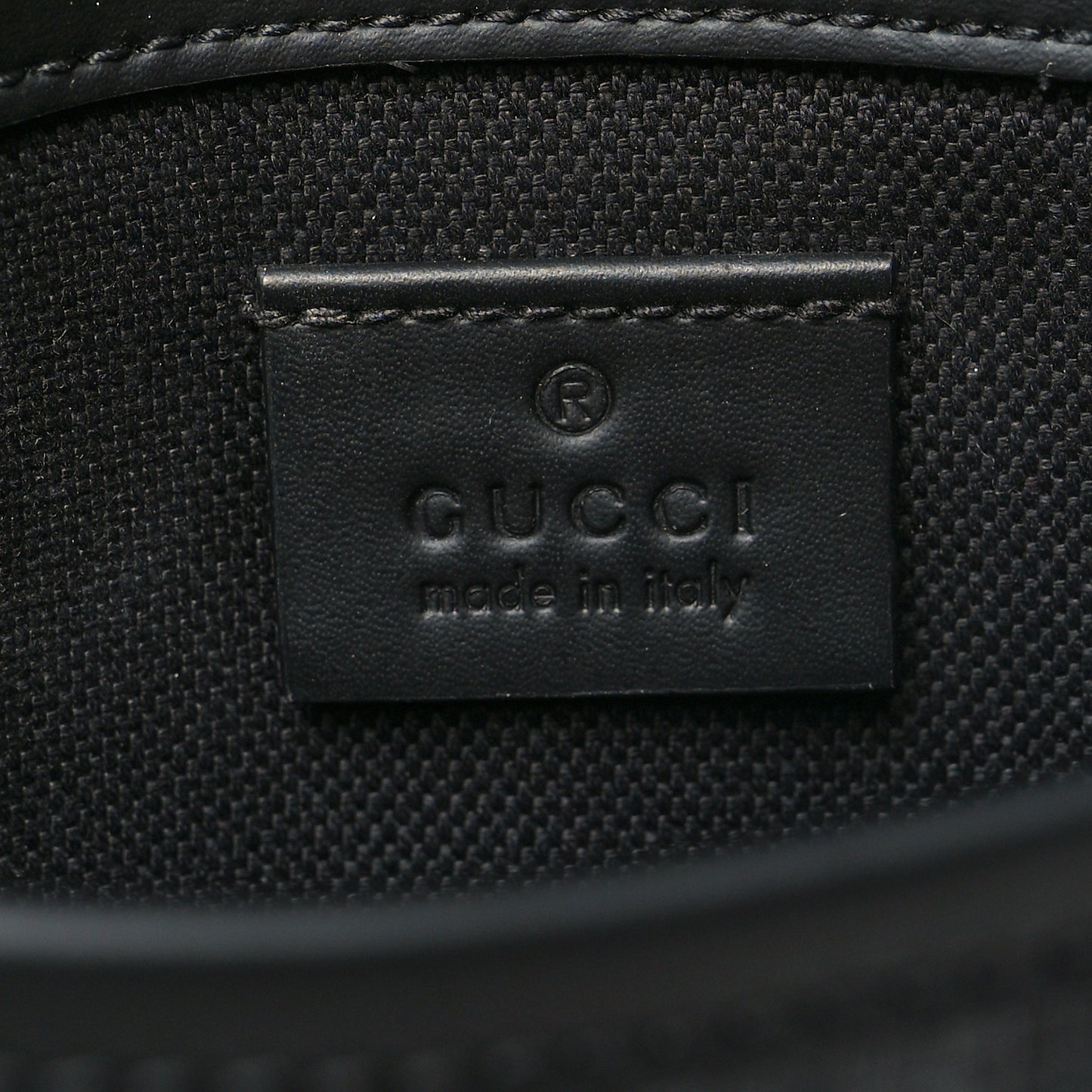GG Supreme Monogram Web Slim Belt Bag Black Grey