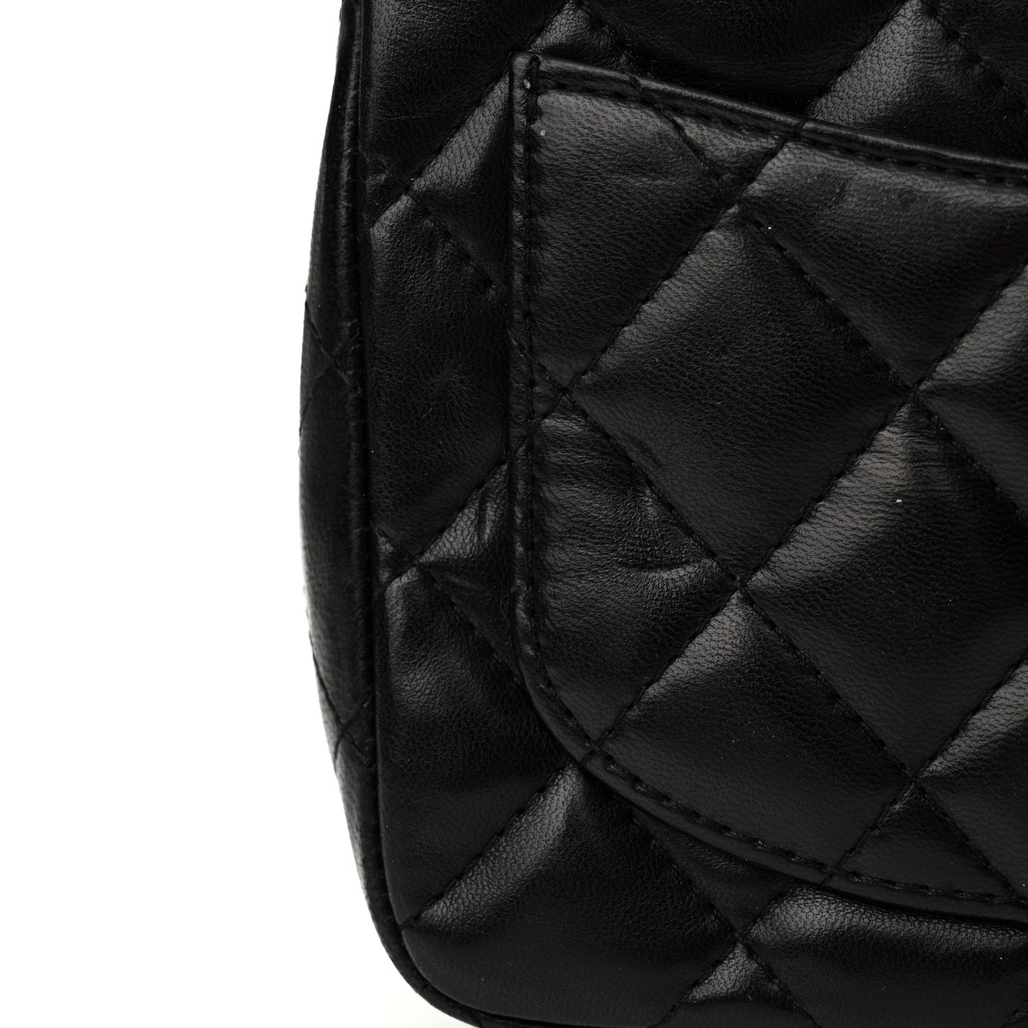 Chanel Lambskin Quilted Mini Square Flap Black 12 of 14