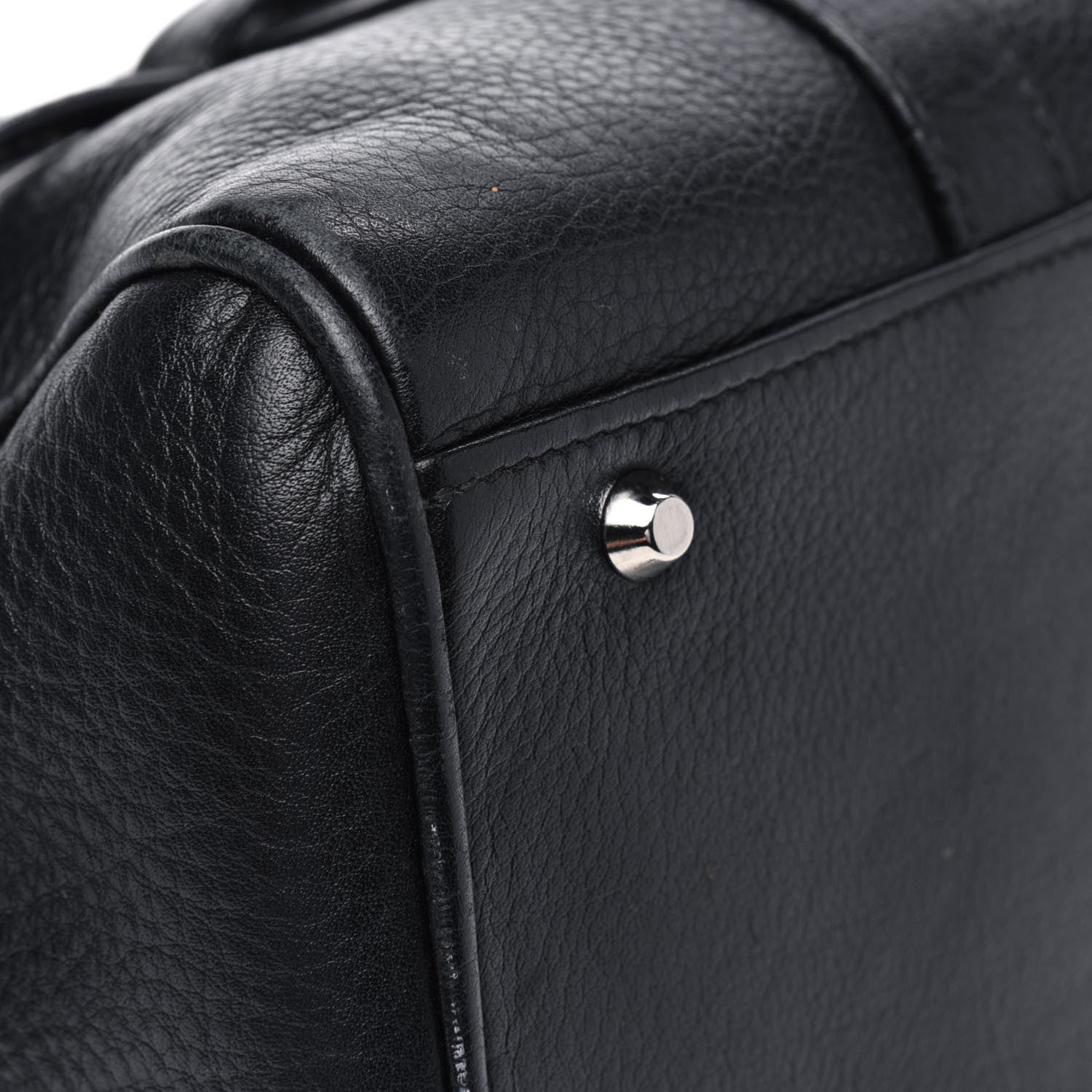 Christian Dior Calfskin Logo Charms Boston Black 12 of 21