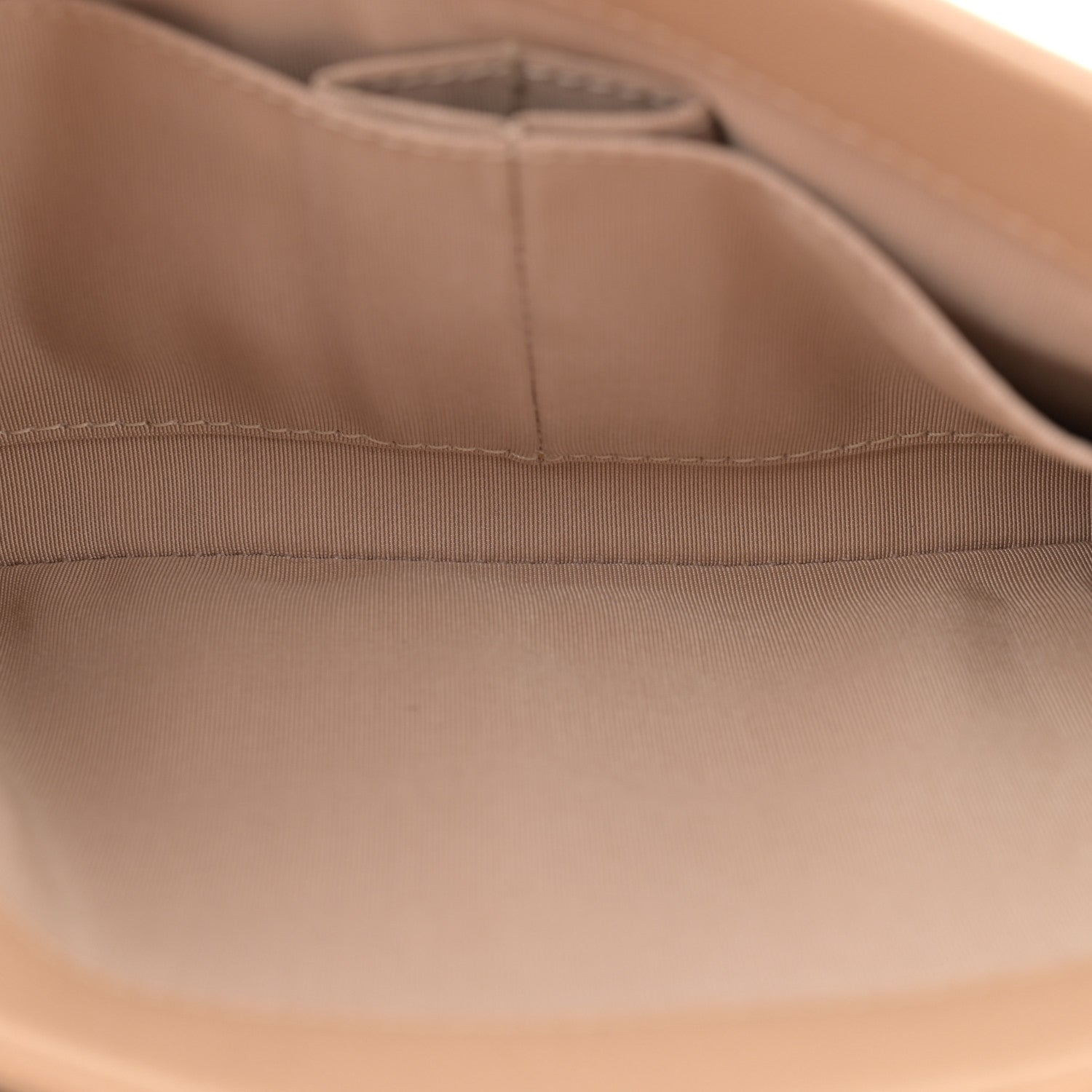 Chanel Grained Calfskin Stitched Enamel CC Flap Bag Beige 6 of 13