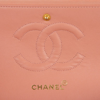 Chanel Lambskin Quilted Medium Double Flap Light Pink 6 of 9