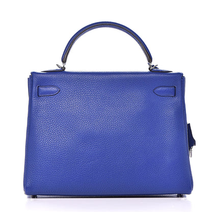 Hermes Togo Kelly Retourne 32 Bleu Electrique 20 of 37