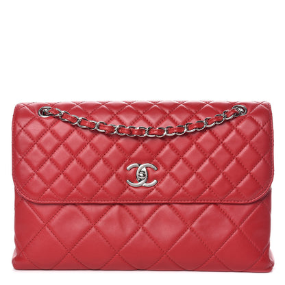 Chanel Calfskin Quilted In The Business Flap Red 1 of 13