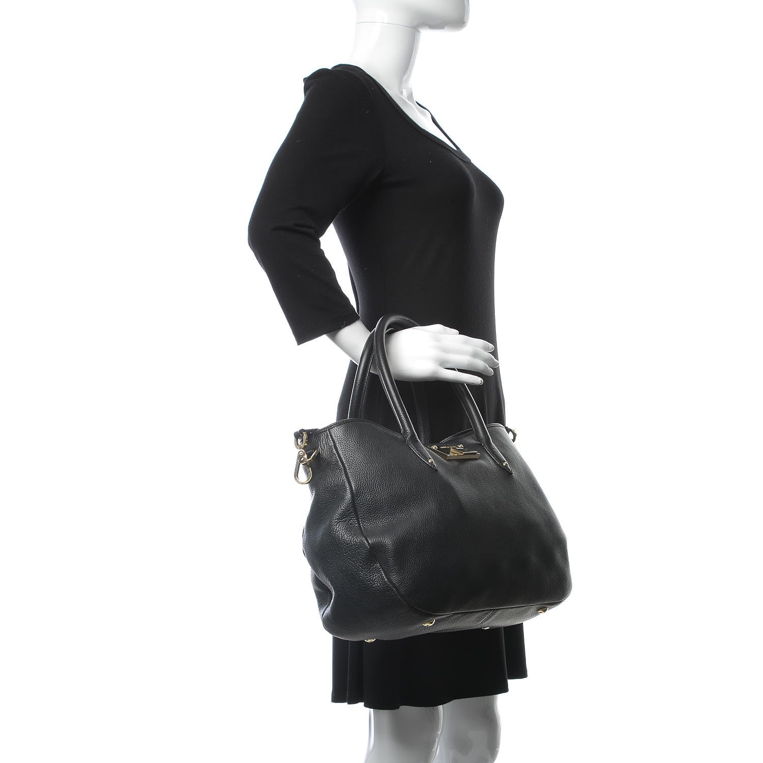 Jimmy Choo Grainy Calf Rania Black 3 of 10