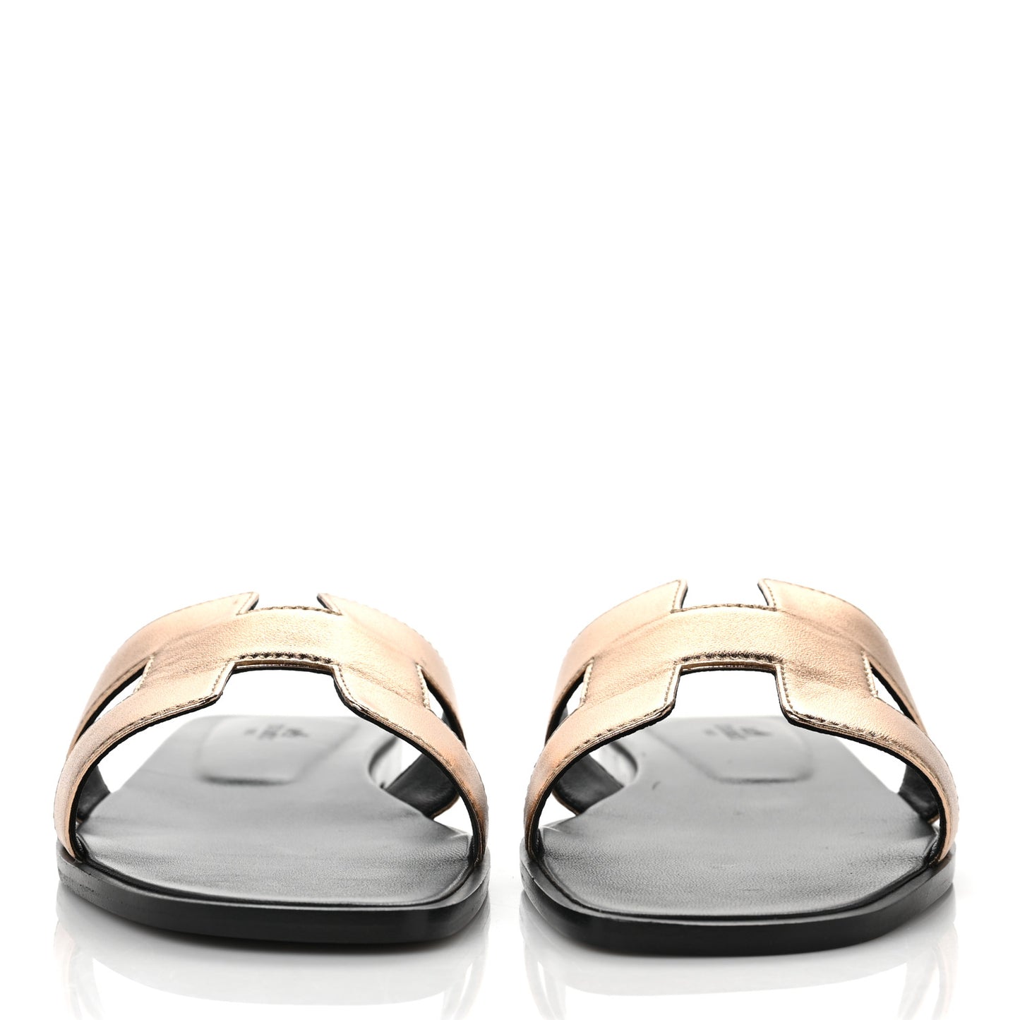 Metallic Nappa Oran Sandals 40 Vert Bronze
