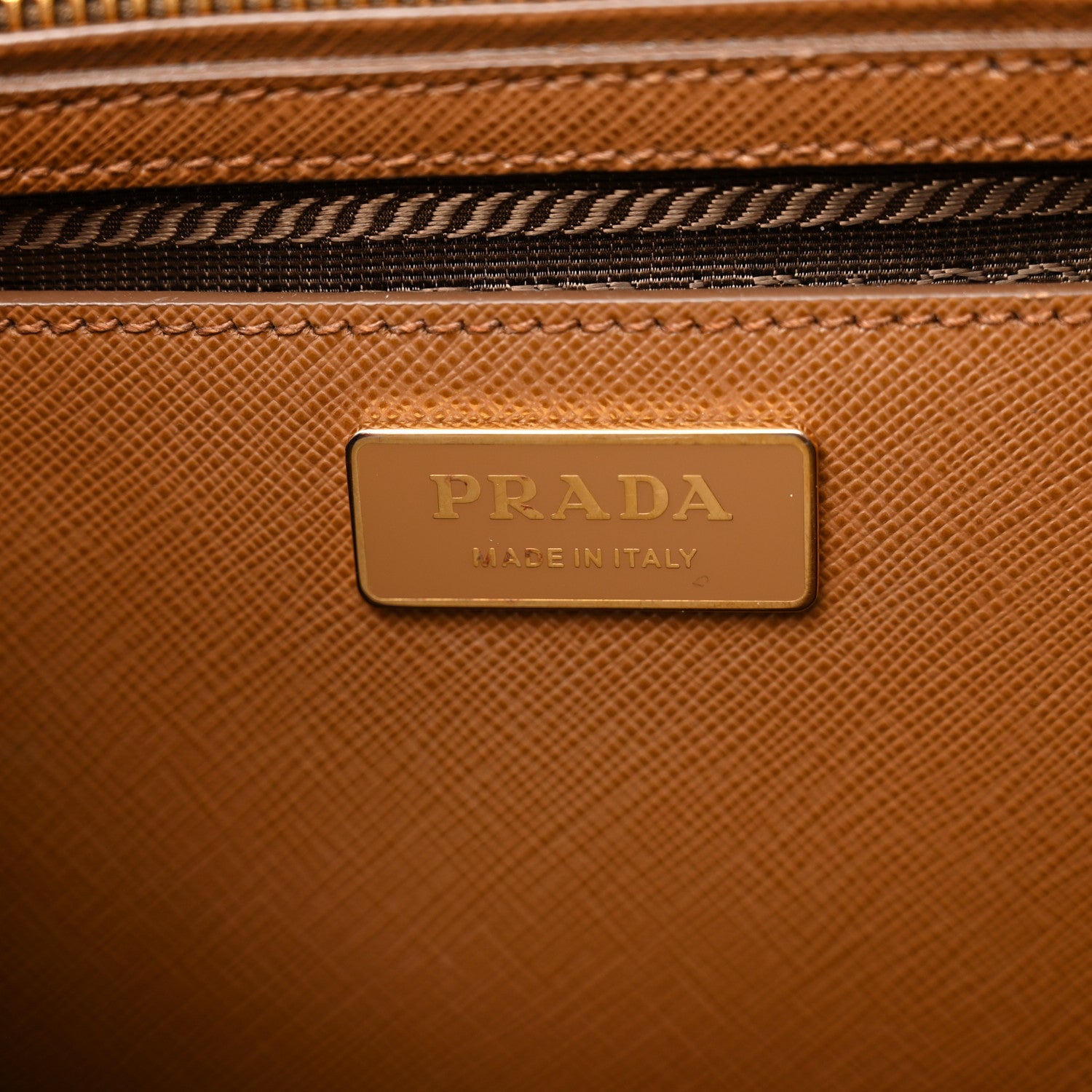 Prada Saffiano Large Galleria Double Zip Tote Cannella 7 of 21