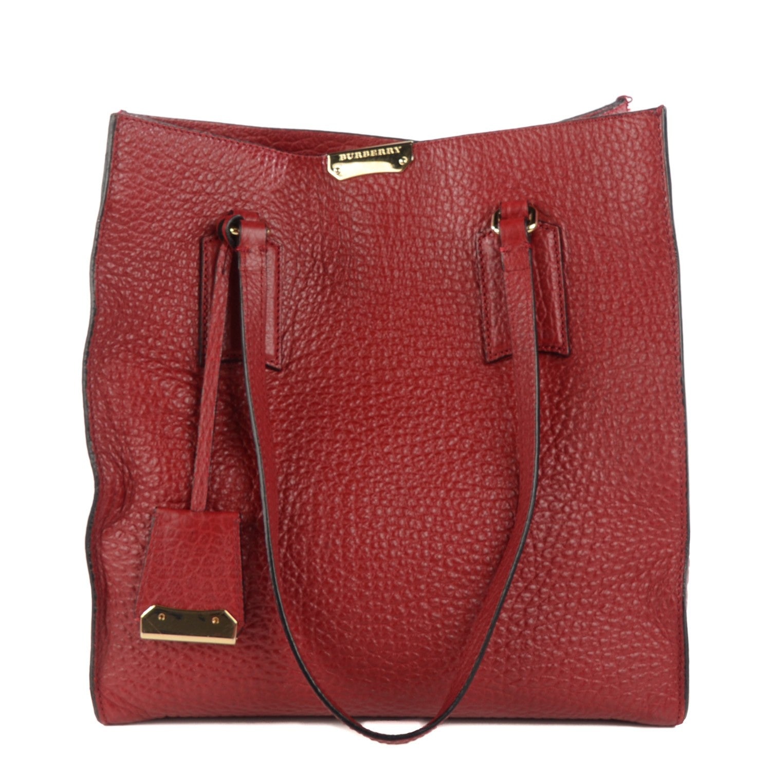 Burberry Heritage Grain Medium Woodbury Tote Military Red 1 of 8