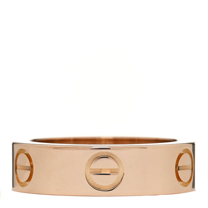 Cartier 18K Pink Gold Pink Sapphire 5.5mm LOVE Ring 52 6 3 of 4