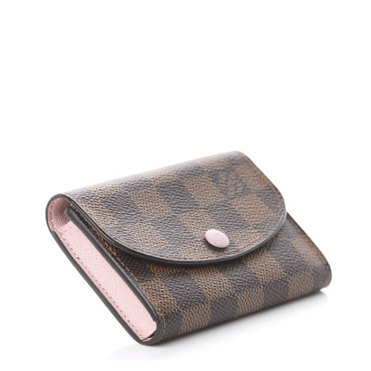 Louis Vuitton Damier Ebene Rosalie Coin Purse Rose Ballerine 3 of 5