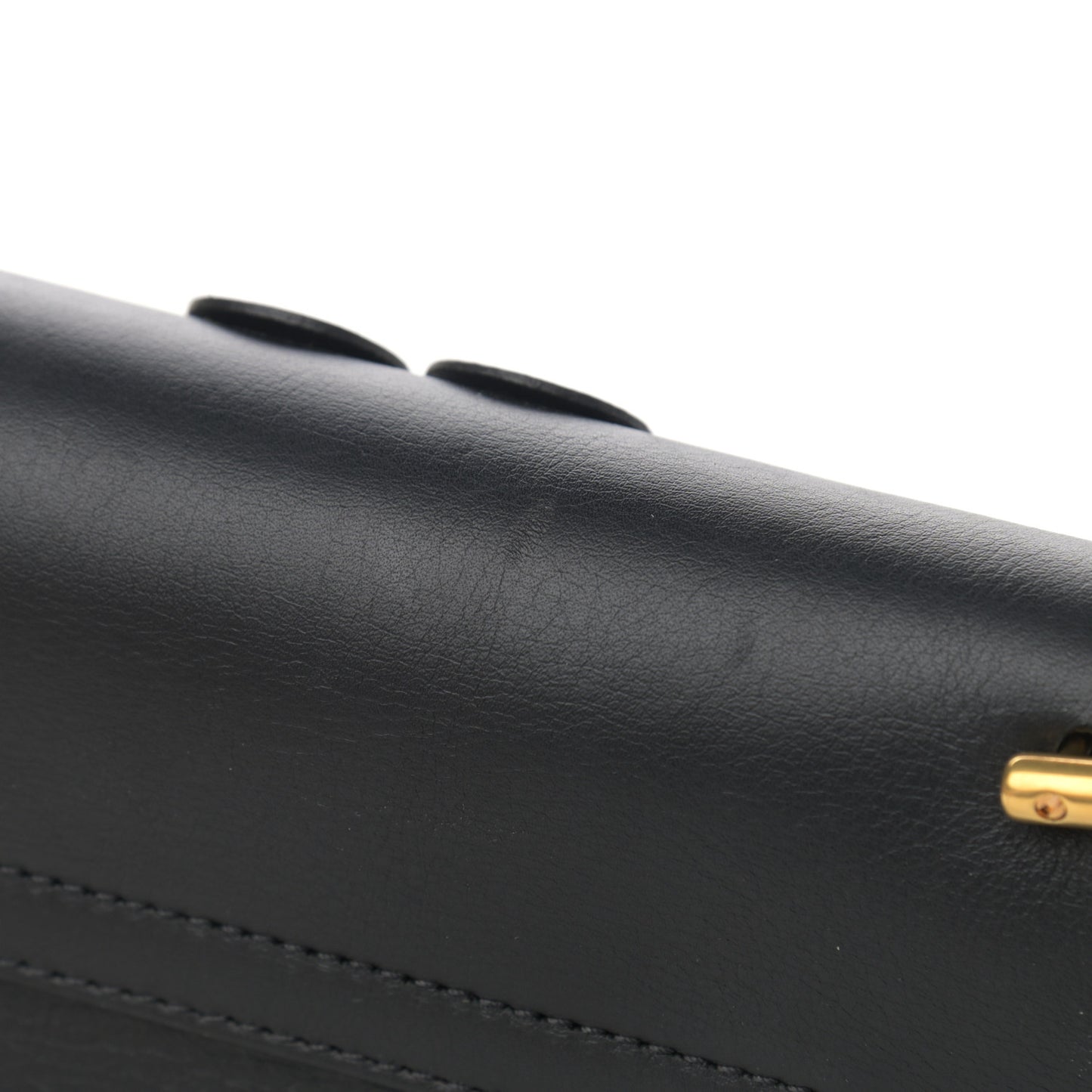 Suede Smooth Calfskin Studded Drew Shoulder Bag Black