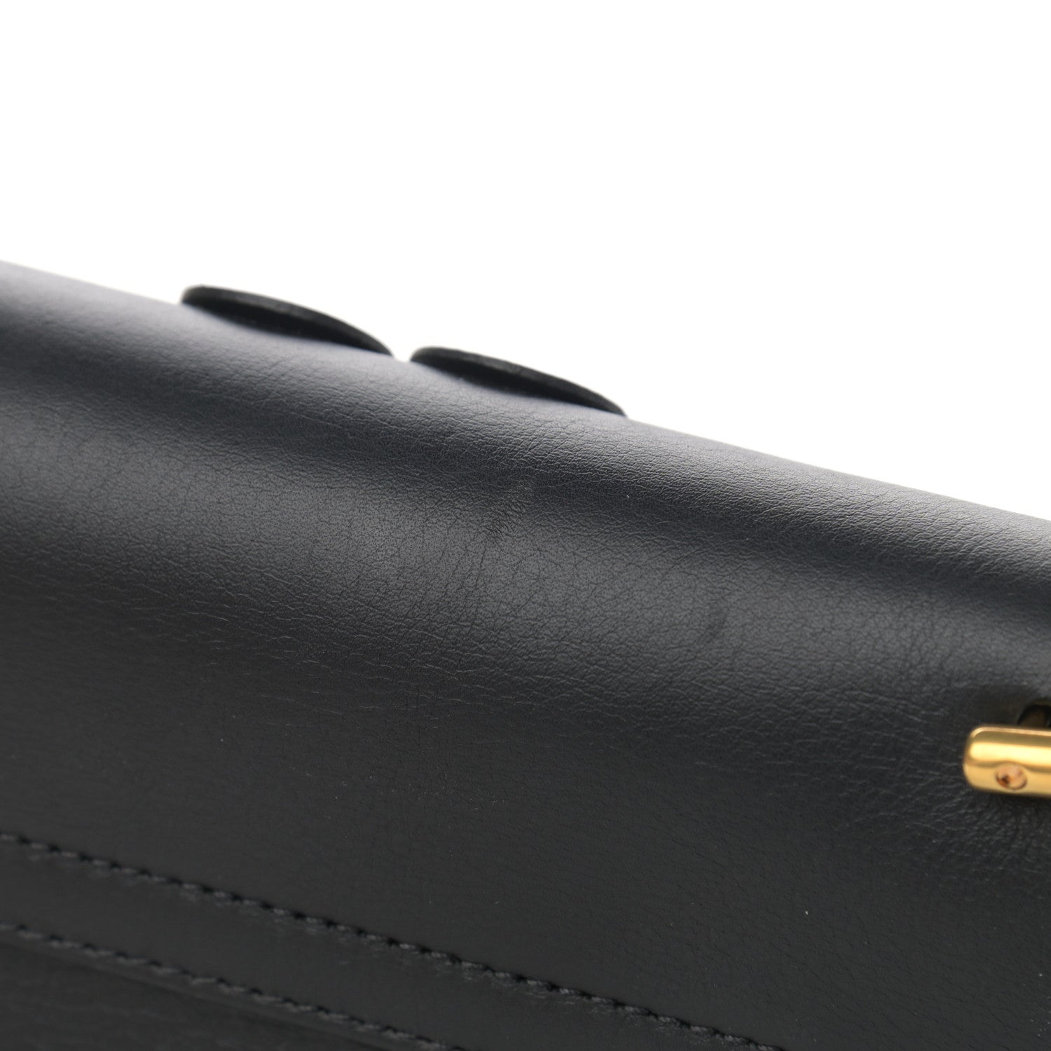Chloe Suede Smooth Calfskin Studded Drew Shoulder Bag Black 11 of 11