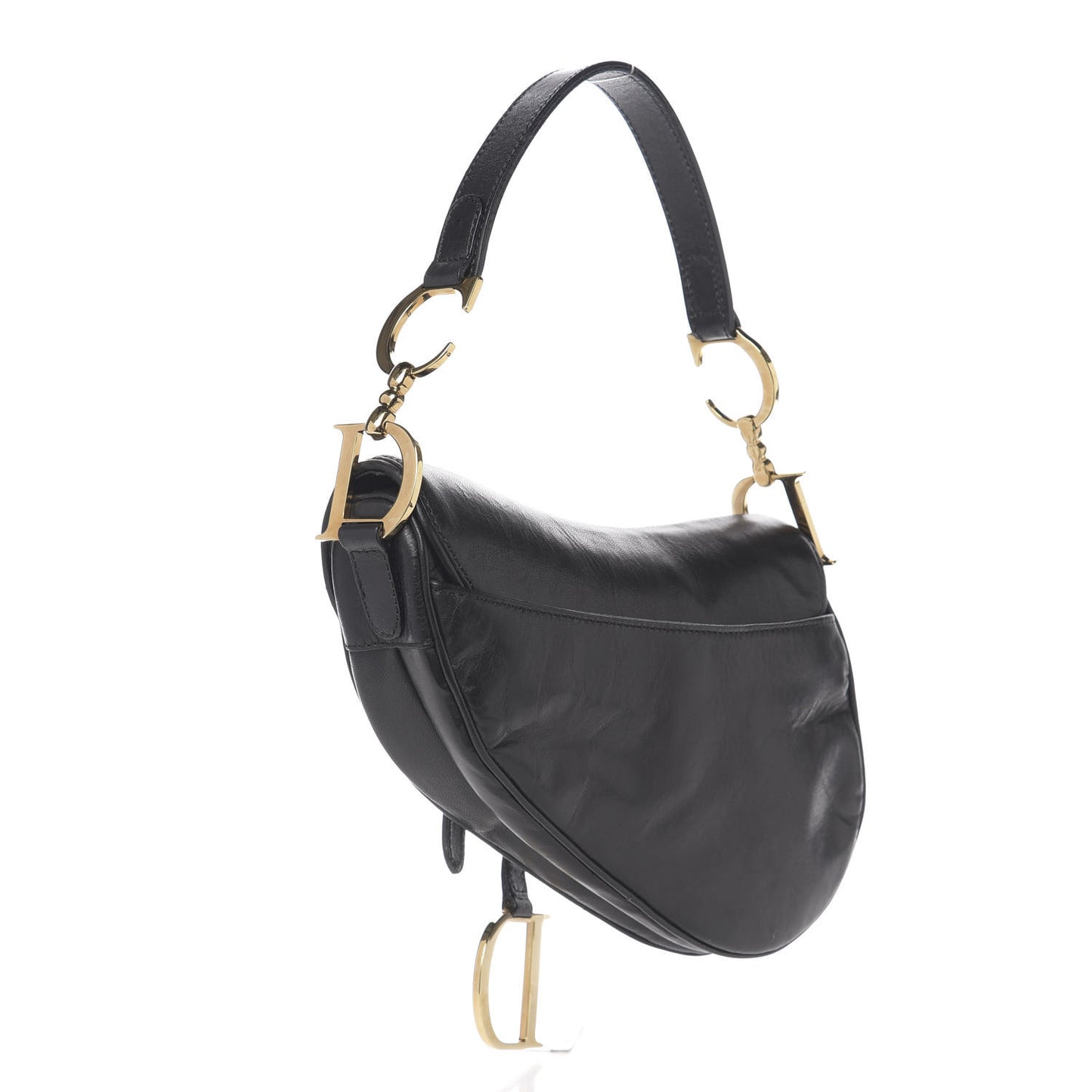Calfskin Saddle Bag Black