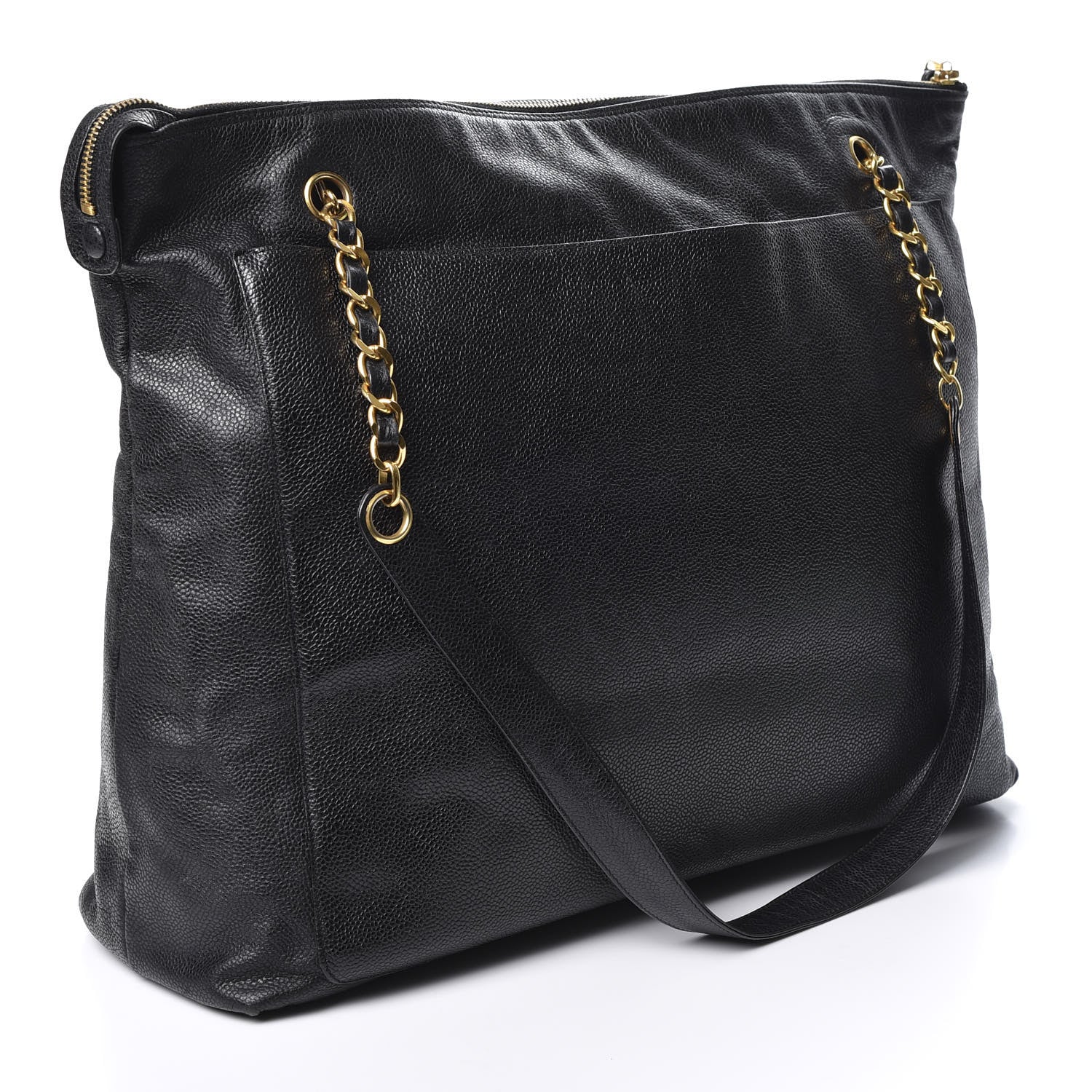 Chanel Caviar Flap Shoulder Bag Black 2 of 9