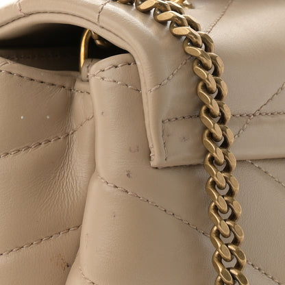 Saint Laurent Calfskin Y Quilted Monogram Small Loulou Chain Satchel Dark Beige 12 of 12