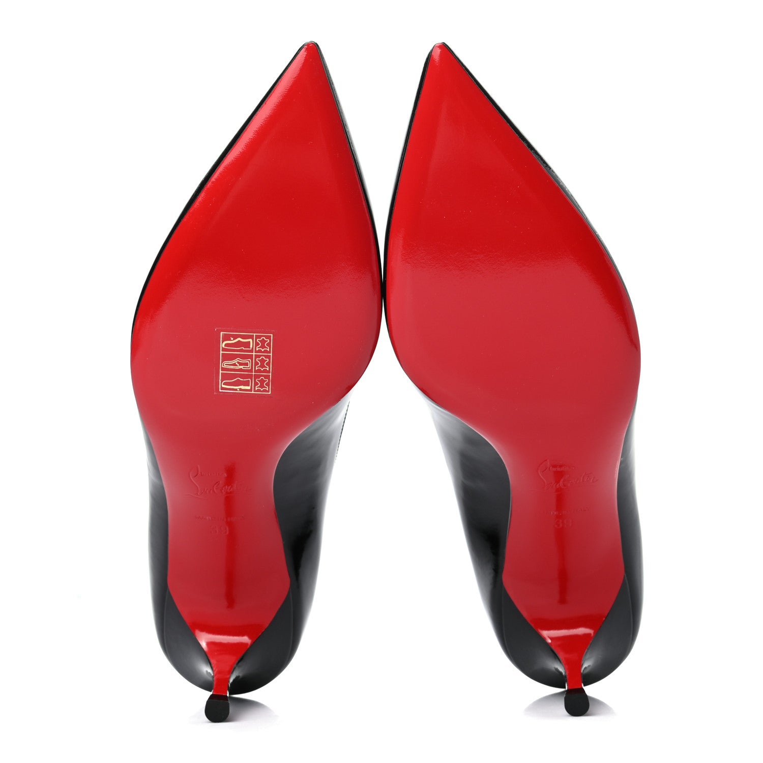 Christian Louboutin Patent Pigalle Follies 55 Pumps 39 Black 5 of 7