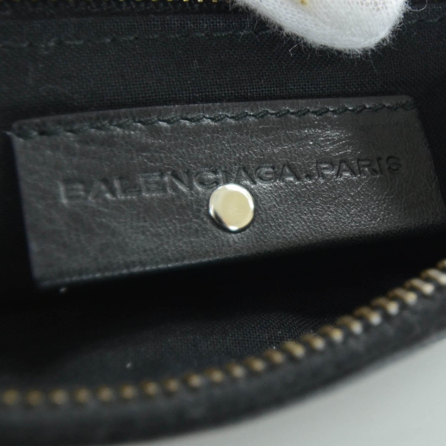 Agneau Ticket Shoulder Bag Black