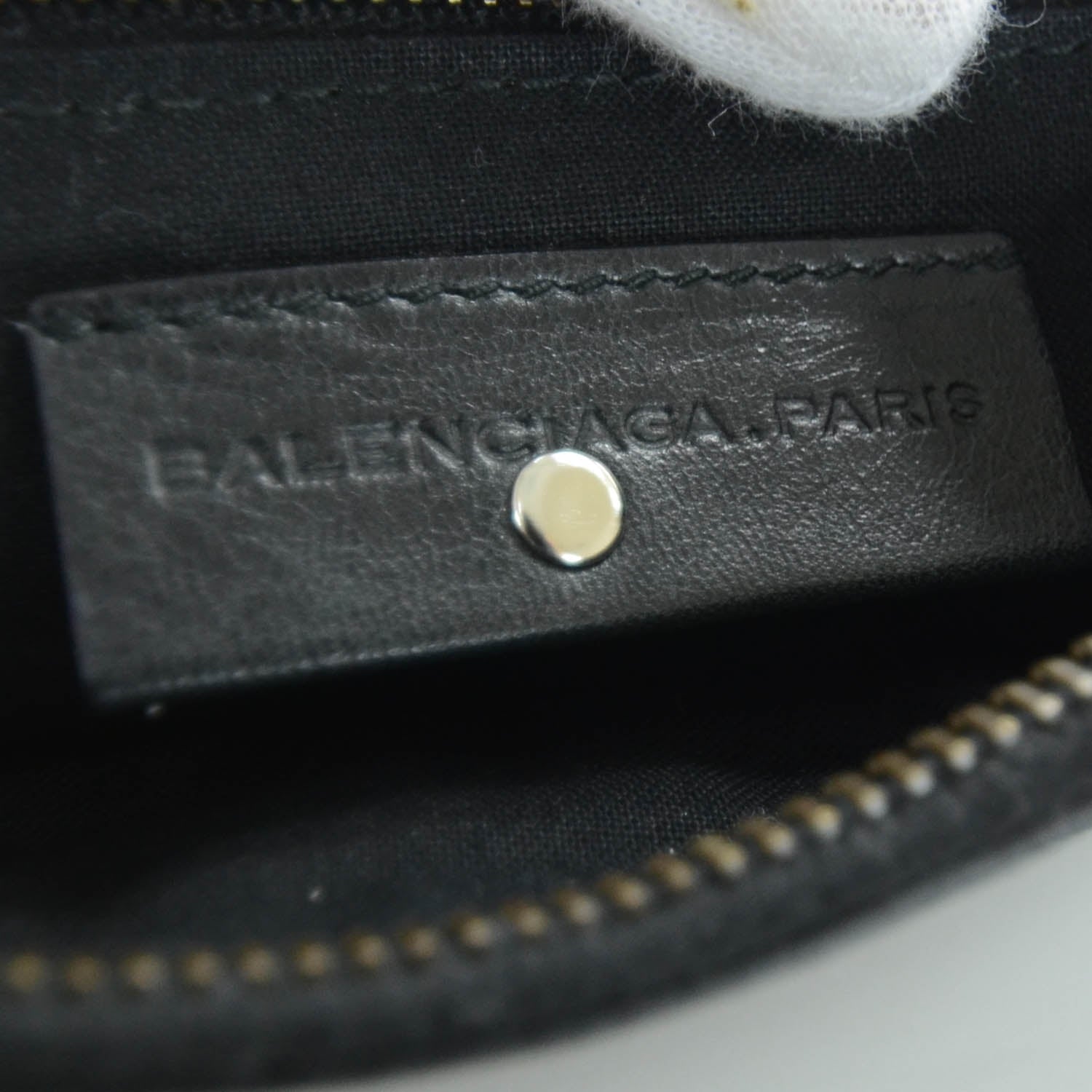 Balenciaga Agneau Ticket Shoulder Bag Black 7 of 9
