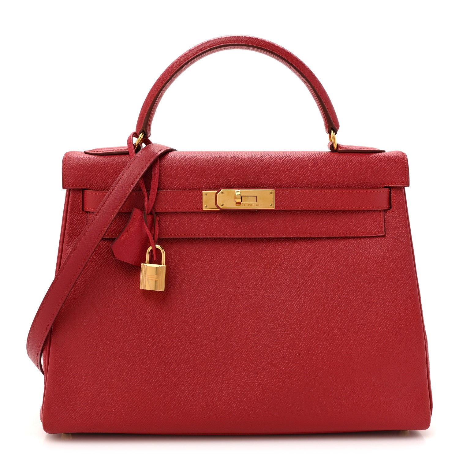 Hermes Epsom Kelly Retourne 32 Rouge Vif 1 of 12