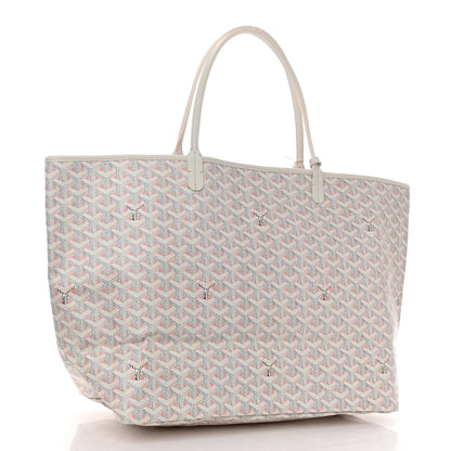 Goyard Goyardine Saint Louis Claire Voie GM White Pink 3 of 9