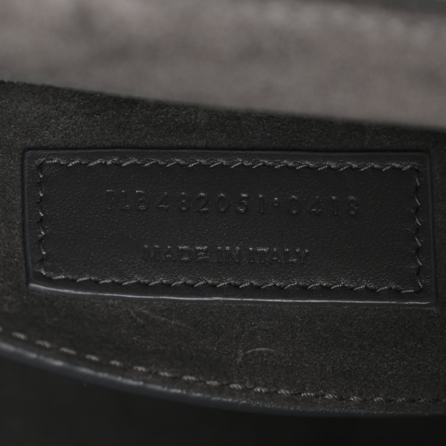 Smooth Calfskin Suede Medium Bellechasse Grey