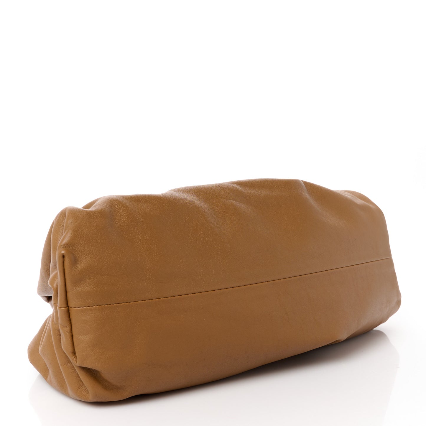 Smooth Butter Calf The Pouch Oversized Clutch Teak