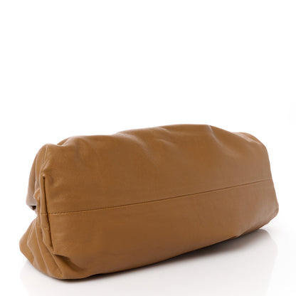 Bottega Veneta Smooth Butter Calf The Pouch Oversized Clutch Teak 4 of 11